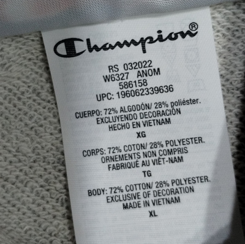 Champion Terry Paint Splatter Oversized Astsy Sweatshirt Women's Size (XL) - Picture 10 of 10